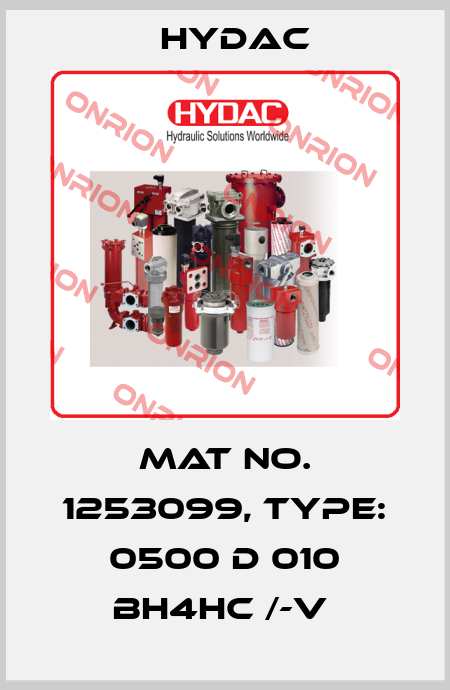 Mat No. 1253099, Type: 0500 D 010 BH4HC /-V  Hydac