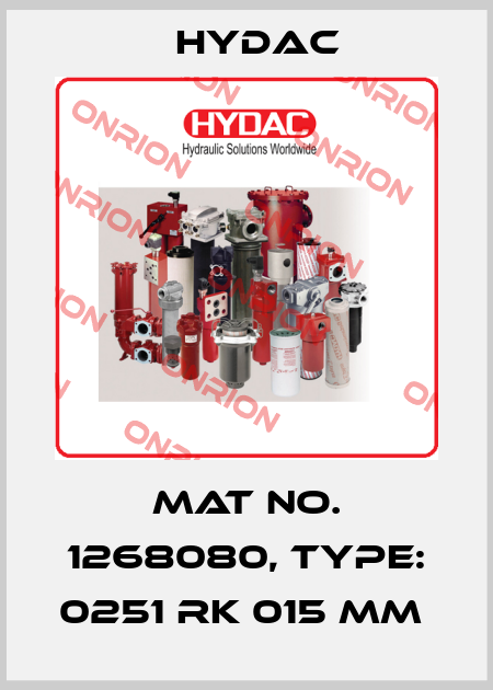 Mat No. 1268080, Type: 0251 RK 015 MM  Hydac