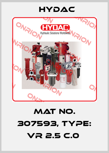 Mat No. 307593, Type: VR 2.5 C.0  Hydac