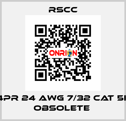 4PR 24 AWG 7/32 CAT 5E obsolete  RSCC