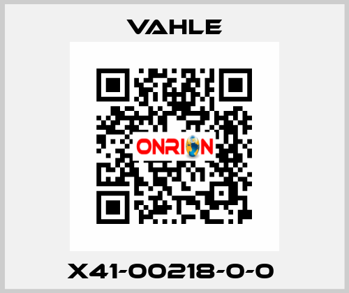 X41-00218-0-0  Vahle