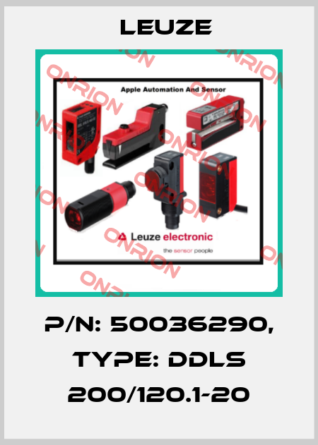 p/n: 50036290, Type: DDLS 200/120.1-20 Leuze
