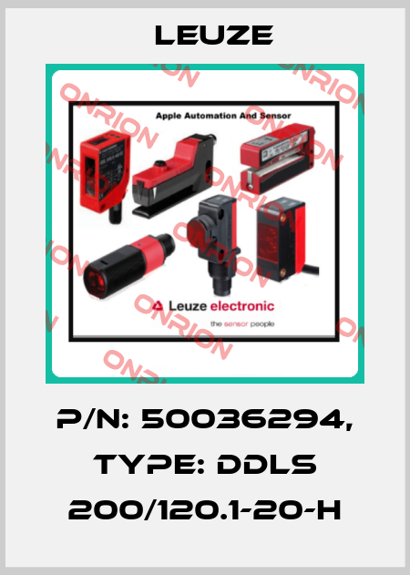 p/n: 50036294, Type: DDLS 200/120.1-20-H Leuze