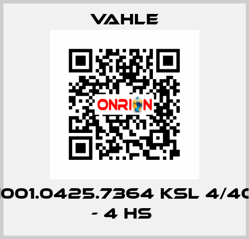 1001.0425.7364 KSL 4/40 - 4 HS  Vahle