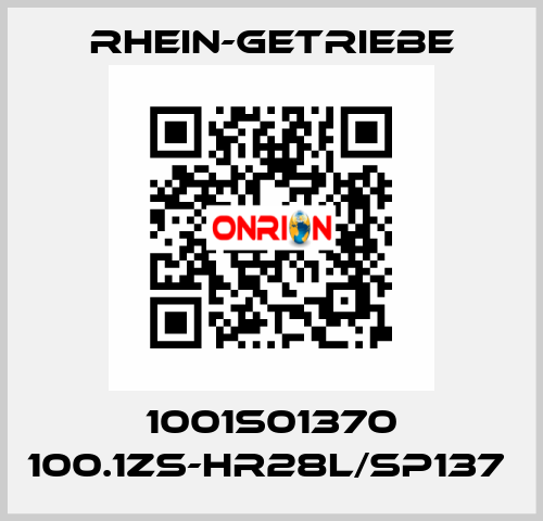 1001S01370 100.1ZS-HR28L/SP137  Rhein-Getriebe