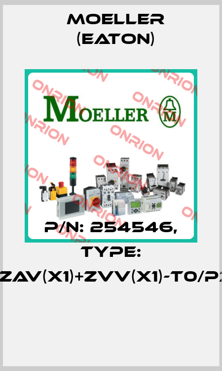 P/N: 254546, Type: +ZAV(X1)+ZVV(X1)-T0/P3  Moeller (Eaton)