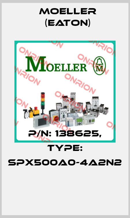 P/N: 138625, Type: SPX500A0-4A2N2  Moeller (Eaton)