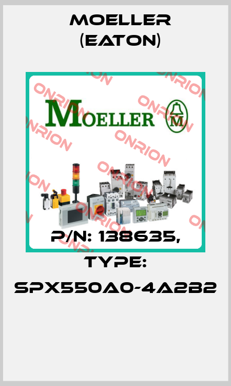 P/N: 138635, Type: SPX550A0-4A2B2  Moeller (Eaton)