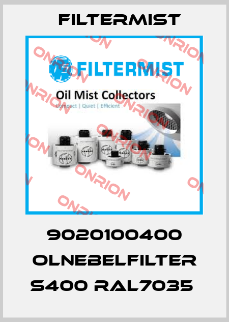 9020100400 OLNEBELFILTER S400 RAL7035  Filtermist