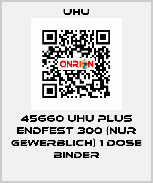 45660 UHU plus endfest 300 (NUR GEWERBLICH) 1 Dose Binder UHU