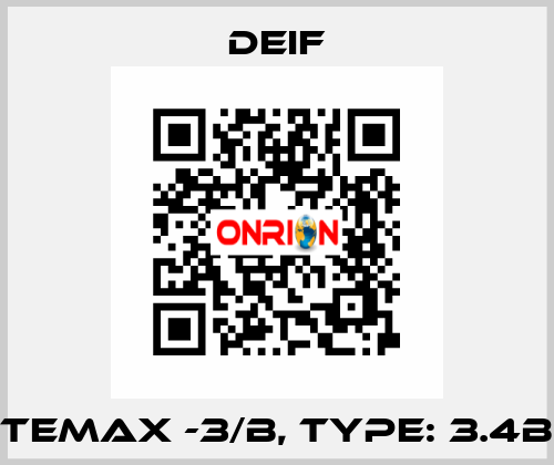 TEMAX -3/B, TYPE: 3.4B Deif