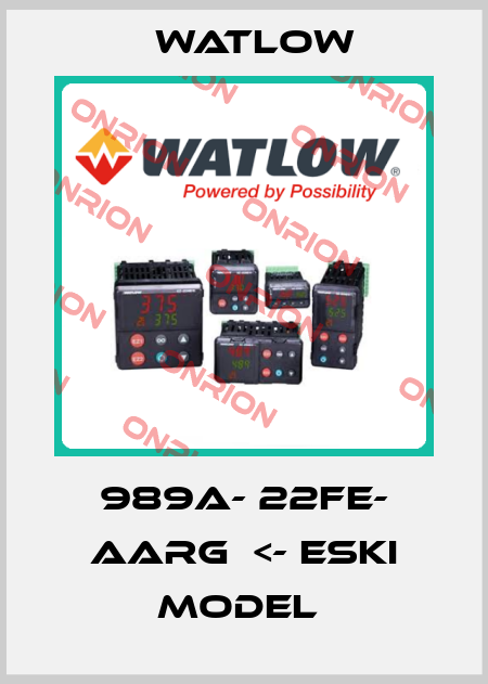989A- 22FE- AARG  <- ESKI MODEL  Watlow