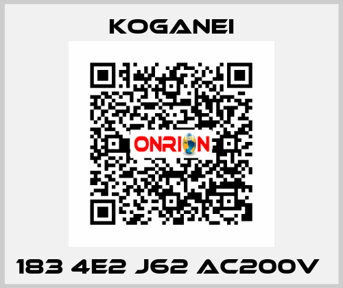 183 4E2 J62 AC200V  Koganei