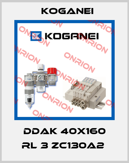 DDAK 40X160 RL 3 ZC130A2  Koganei