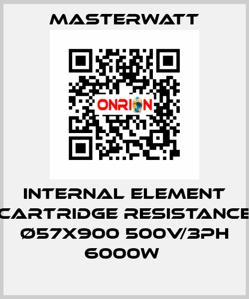 Internal element (cartridge Resistance) Ø57x900 500V/3Ph 6000W  Masterwatt