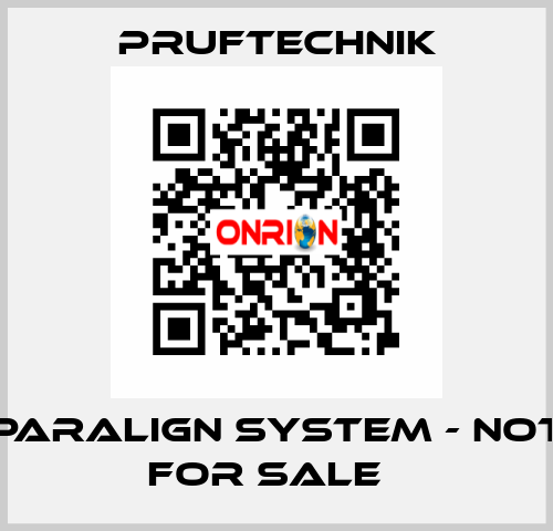 PARALIGN system - not for sale   Pruftechnik