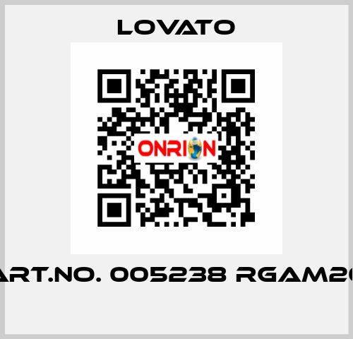 ART.NO. 005238 RGAM20  Lovato