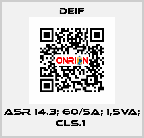 ASR 14.3; 60/5A; 1,5VA; CLS.1  Deif