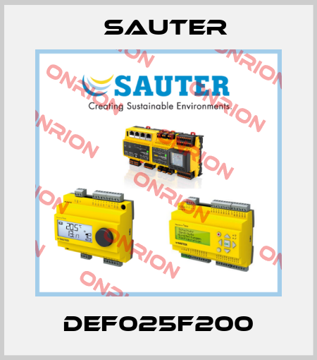 DEF025F200 Sauter