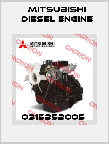 0315252005  Mitsubishi Diesel Engine