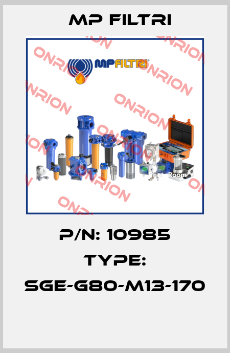 P/N: 10985 Type: SGE-G80-M13-170  MP Filtri