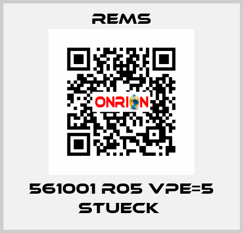 561001 R05 VPE=5 stueck  Rems