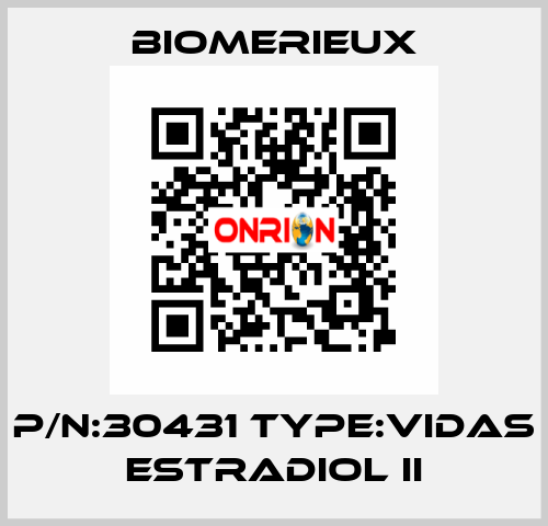 P/N:30431 Type:VIDAS Estradiol II Biomerieux