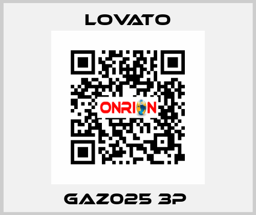 GAZ025 3P  Lovato