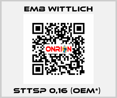 STTsp 0,16 (OEM*)  EMB Wittlich