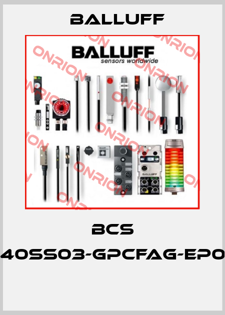 BCS S40SS03-GPCFAG-EP02  Balluff