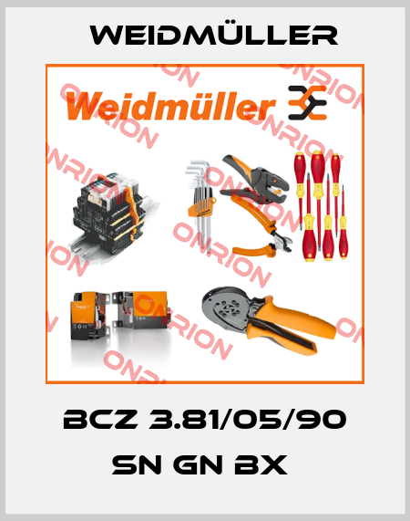 BCZ 3.81/05/90 SN GN BX  Weidmüller
