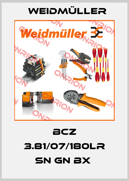 BCZ 3.81/07/180LR SN GN BX  Weidmüller