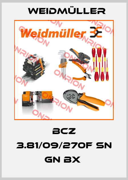 BCZ 3.81/09/270F SN GN BX  Weidmüller