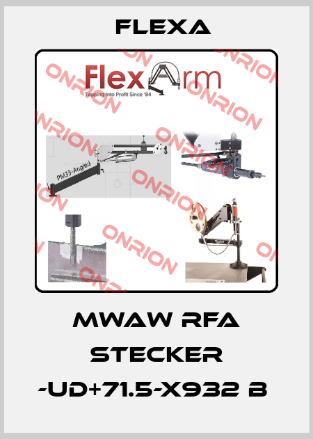 MWAW RFA Stecker -UD+71.5-X932 B  Flexa
