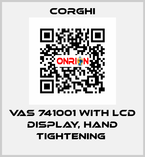 VAS 741001 with LCD display, hand tightening  Corghi