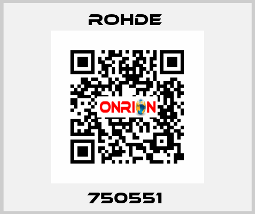 750551  Rohde 