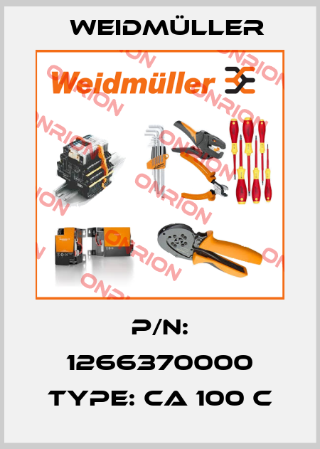 P/N: 1266370000 Type: CA 100 C Weidmüller
