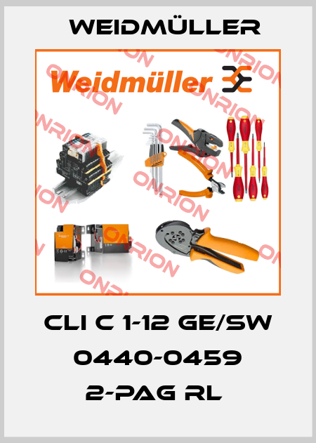 CLI C 1-12 GE/SW 0440-0459 2-PAG RL  Weidmüller