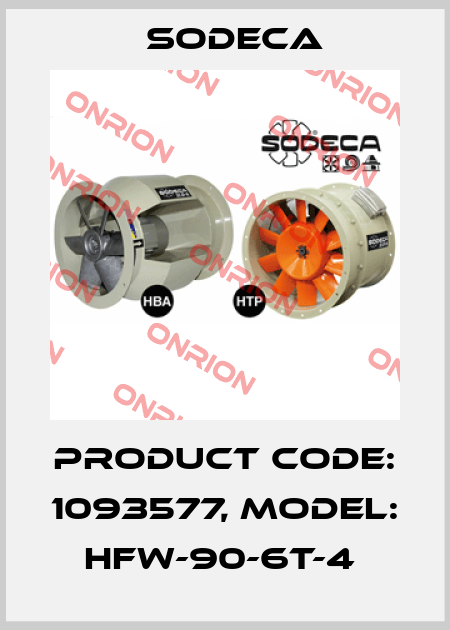 Product Code: 1093577, Model: HFW-90-6T-4  Sodeca