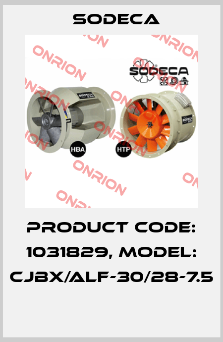 Product Code: 1031829, Model: CJBX/ALF-30/28-7.5  Sodeca