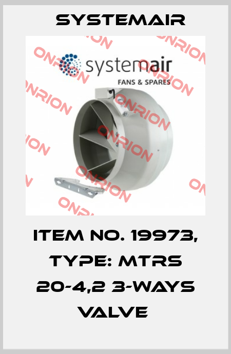 Item No. 19973, Type: MTRS 20-4,2 3-ways valve  Systemair