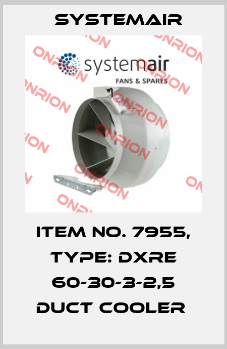 Item No. 7955, Type: DXRE 60-30-3-2,5 Duct cooler  Systemair