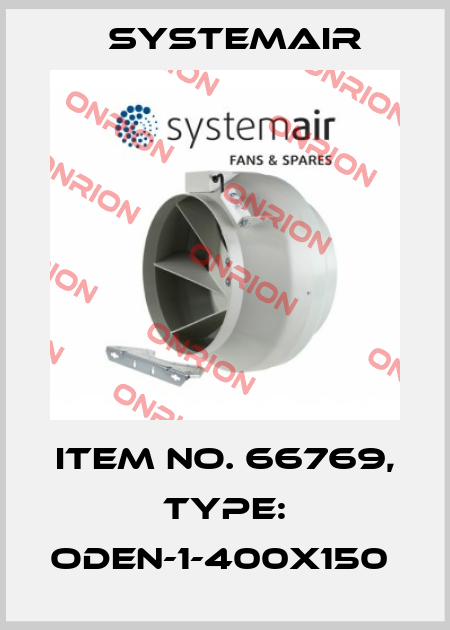 Item No. 66769, Type: ODEN-1-400x150  Systemair