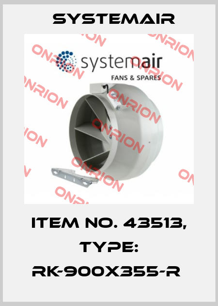 Item No. 43513, Type: RK-900x355-R  Systemair