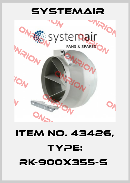 Item No. 43426, Type: RK-900x355-S  Systemair