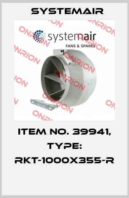 Item No. 39941, Type: RKT-1000x355-R  Systemair