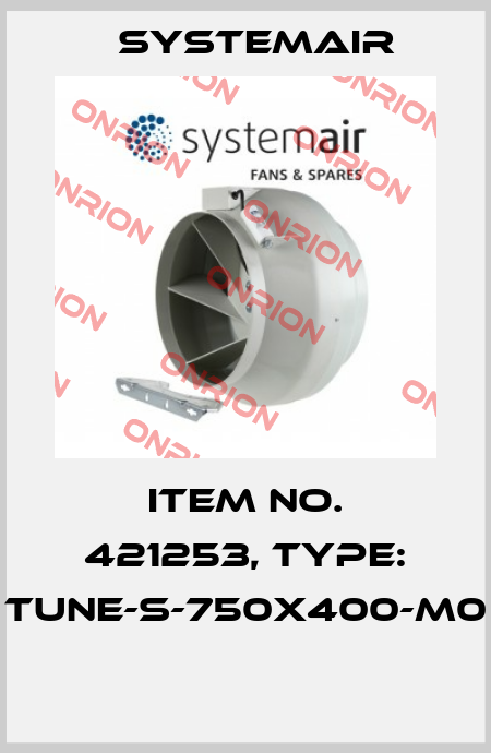 Item No. 421253, Type: TUNE-S-750x400-M0  Systemair
