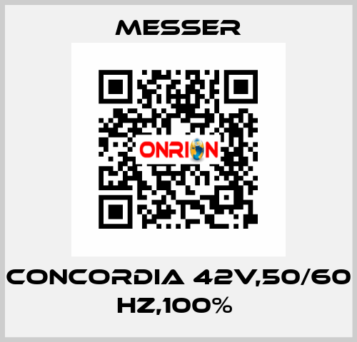 CONCORDIA 42V,50/60 HZ,100%  Messer