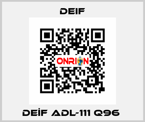 DEİF ADL-111 Q96  Deif