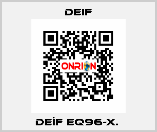 DEİF EQ96-X.  Deif